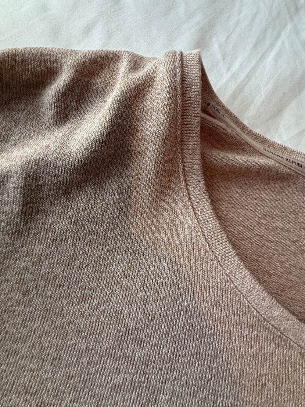 Banana Republic Soft Luxe Knit Tunic Sweater | Taupe Oatmeal Heather | Medium - Picture 8 of 8
